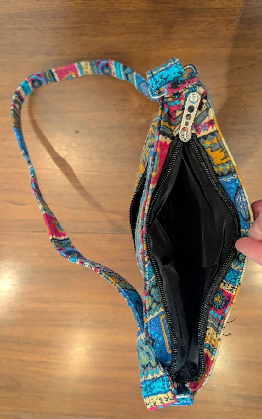 Multi Pattern Adjustable Crossbody Bag - Picture 5 of 15